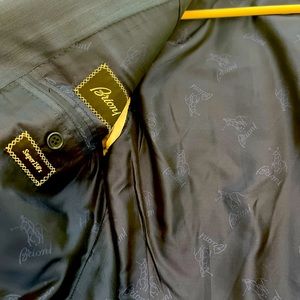 Navy Blue Brioni suit - pants and the jacket.